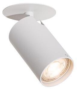 Moderní zapuštěné bodové svítidlo bílé GU10 50 mm - Chels