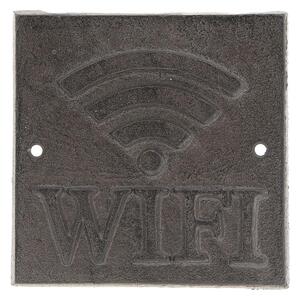 Litinová cedulka Wifi