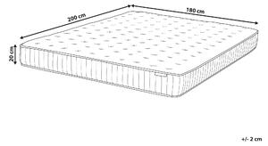 Taštičková matrace 180x200 cm DARAM (tvrdá). 1022778