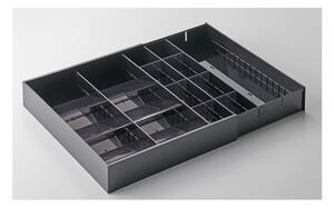 Černý plastový příborník do zásuvky 47.5 x 35 cm - YAMAZAKI