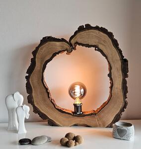 Stolní lampa - ořechové dřevo