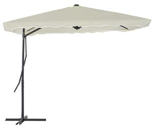 Zahradní slunečník s ocelovou tyčí 250 x 250 cm pískový