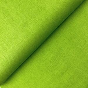 Ervi bavlna š.240 cm jednobarevná zelená s malými proužky, metráž -