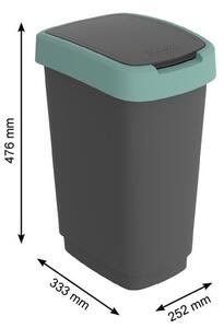 Odpadkový koš z recyklovaného plastu 25 l Twist - Rotho