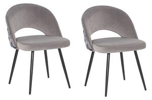 Set 2 ks. jídelních židlí VIVANI (světle šedá). 1022807