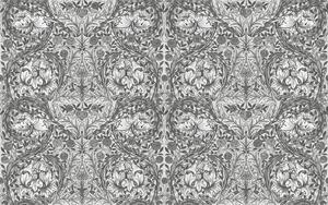 Vliesová obrazová tapeta na zeď, šedá, květiny, 125427, William Morris At Home