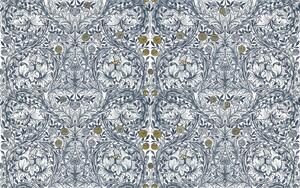 Vliesová obrazová tapeta na zeď, modrá, květiny, 125400, William Morris At Home