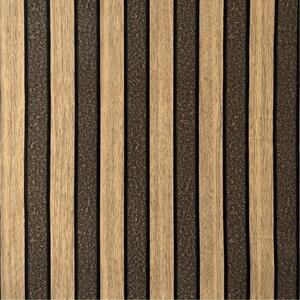 Samolepící fólie 45 cm x 10 m IMPOL TRADE dřevěné lamely hnědo-černé samolepící tapety