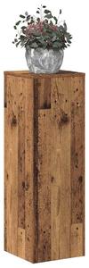 Stojan na rostliny old wood 33 x 33 x 100 cm kompozitní dřevo