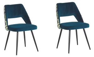 Set 2 ks. jídelních židlí ASHLEY (modrá). 1022809
