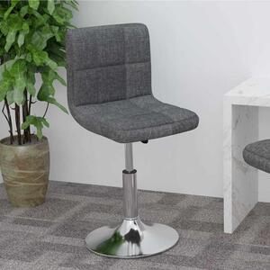 Barová židle tmavě šedá textil 334200