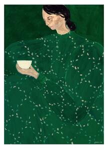 Autorský mini plakát Coffee Alone At Place de Clichy by Sofia Lind A5