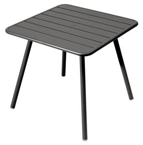 Černý kovový stůl Fermob Luxembourg 80 x 80 cm