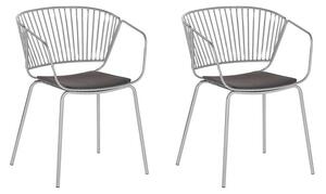 Set 2 ks. jídelních židlí RAGOR (stříbrná). 1022867