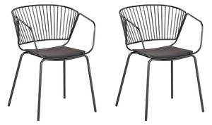 Set 2 ks. jídelních židlí RAGOR (černá). 1022866