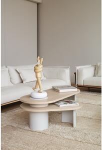 Bílý konferenční stolek v dekoru jasanu 120x50 cm Nori - Teulat