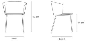 Černé jídelní židle v sadě 2 ks Add - Teulat