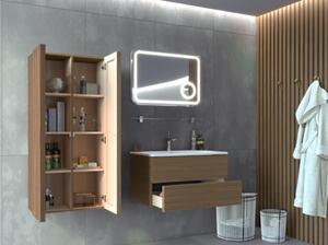 Kingsbath Rimini Graphite Oak 80 koupelnová skříňka s umyvadlem