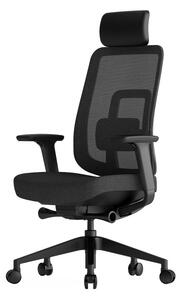 Kancelářská ergonomická židle K42 SP – síť/ čalouněná, černá