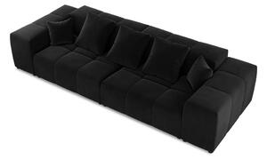 Černá sametová pohovka 320 cm Rome Velvet - Cosmopolitan Design