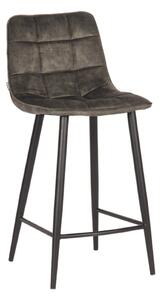 Khaki sametové barové židle v sadě 2 ks 94 cm Jelt – LABEL51