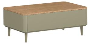 Konferenční stolek Elivo 100 cm na nožkách - eukalyptus / dub baltic dune