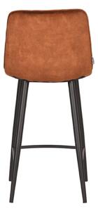 Sametové barové židle v cihlové barvě v sadě 2 ks 94 cm Jelt – LABEL51