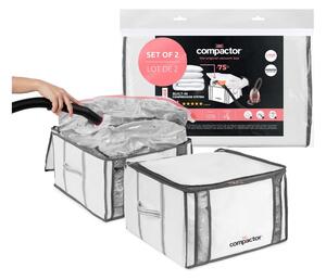 Vakuové vyztužené látkové úložné boxy na oblečení v sadě 2 ks 42x25x25 cm Life – Compactor