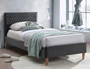Postel Azurro Velvet, 90 cm, šedá