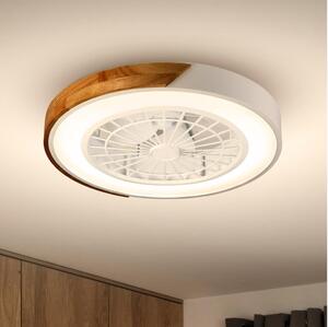 Brilagi-LED Stmív. svítidlo s ventilátorem LED/30W/230V 3000-6500K bílá/dub + DO