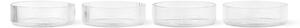 Ferm Living Misky Ripple set 4ks, clear