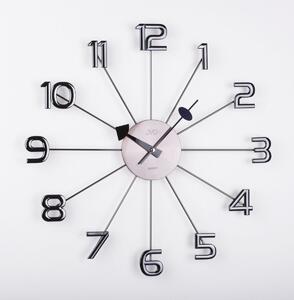 Luxusní paprskovité černé antracitové hodiny JVD HT072.1 s číslicemi (POŠTOVNÉ ZDARMA!!)