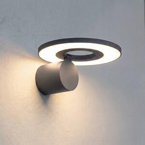 Arcchio LED venkovní nástěnné svítidlo Tovio, antracitové, otočné, Hliník / šedá / zinek, Hliník, Moderní