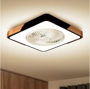 Brilagi-LED Stmív. svítidlo s ventilátorem LED/30W/230V 3000-6500K černá/dub+DO