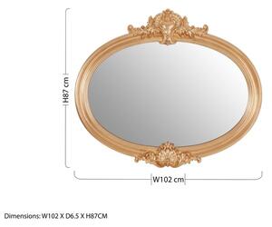 Nástěnné zrcadlo 102x87 cm Giselle – Premier Housewares