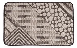 Vesna | Rohožka Flex Béžovo- tmavě hnědé ornamenty 50 x 80 cm