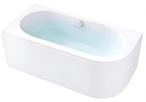 BPS-koupelny Akrylátová asymetrická vana s krycím panelem EBI 150L P WH 150x75 cm LEVÁ, bílá