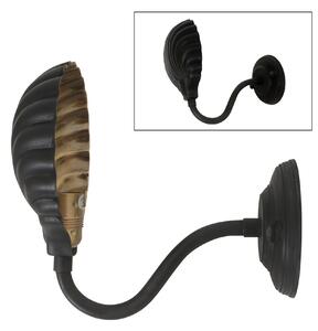 Nástěnná lampa Shell 2 Barva: spálená černá