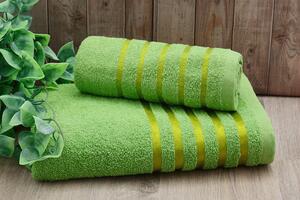 Set ručníku a osušky HASI limetkový