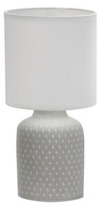 Šedá stolní lampa s textilním stínidlem (výška 32 cm) Iner – Candellux Lighting