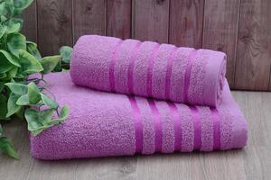 Set ručníku a osušky HASI fialový