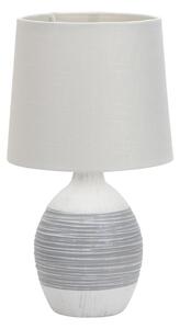 Světle šedá stolní lampa s textilním stínidlem (výška 35 cm) Ambon – Candellux Lighting