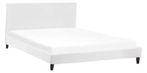 Manželská postel 180 cm FUTTI (s roštem) (bílá). 1022923