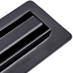 BPS-koupelny Sprchový odtokový žlab DL03 SLIM BL 60 cm, černý