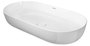 Umyvadlo na desku Duravit Luv 80x40 cm bez otvoru pro baterii, bez přetoku 0379800000