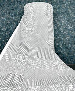 Ervi bavlna-Krep š.240cm - geometrický vzor č.26557-5, metráž -
