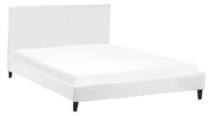 Manželská postel 160 cm FUTTI (s roštem) (bílá). 1022925