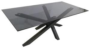 KONFERENČNÍ STOLEK, šedá, černá, kov, sklo, 120/60/45 cm Xora - Konferenční stolky