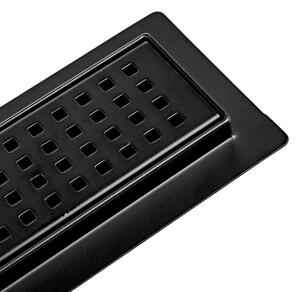 BPS-koupelny Sprchový odtokový žlab DL01 QUBE G3 BL 50 cm, černý