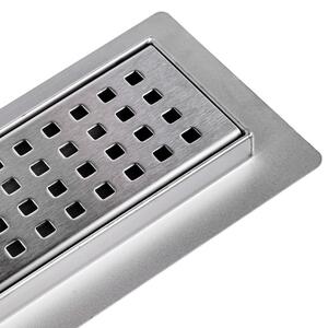 BPS-koupelny Sprchový odtokový žlab DL01 QUBE G3 ST 50 cm, satén